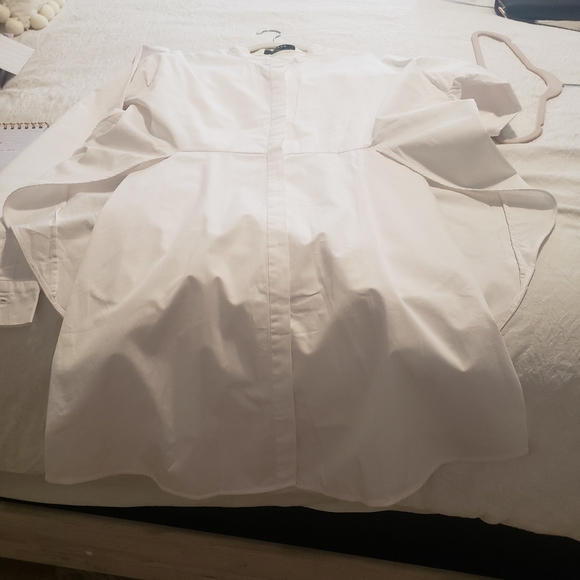 CAARA. WHITE SHIRT DRESS...SIZE L - Picture 8 of 15